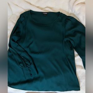 Express green blouse